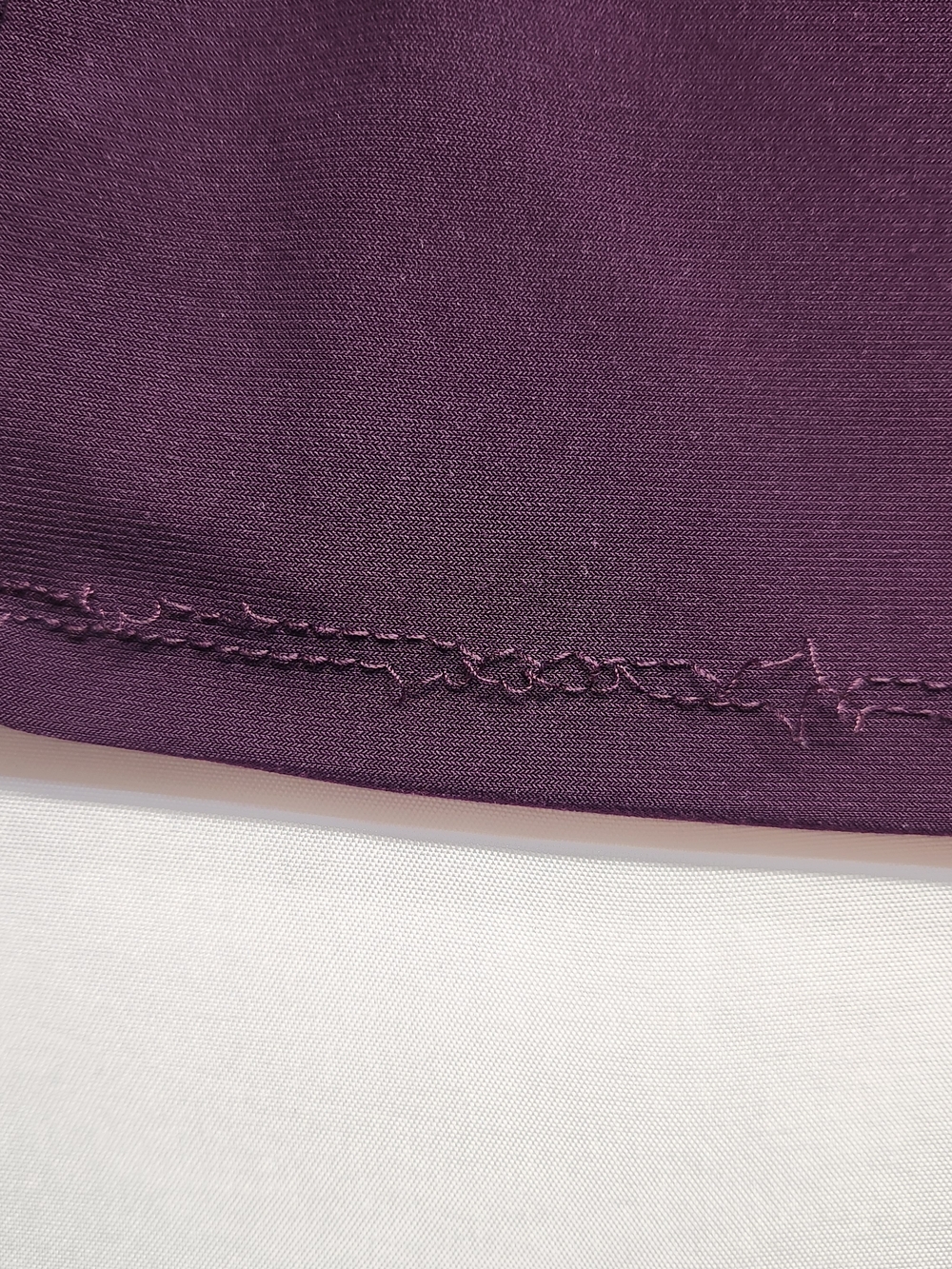 ⭐️Chaps Plum Purple Twist Front Midi Dress Small S V Neck Ruched Jersey Elegant - Picture 11 of 15